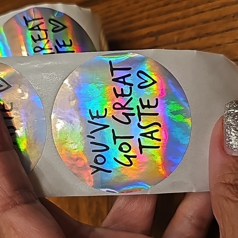 25  "You've got great taste" stickers